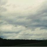 Semjase's beamship at Winkelriet, Switzerland on 18th March 1975.