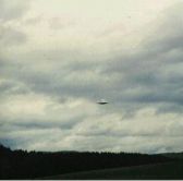 Semjase's beamship at Winkelriet, Switzerland on 18th March 1975.
